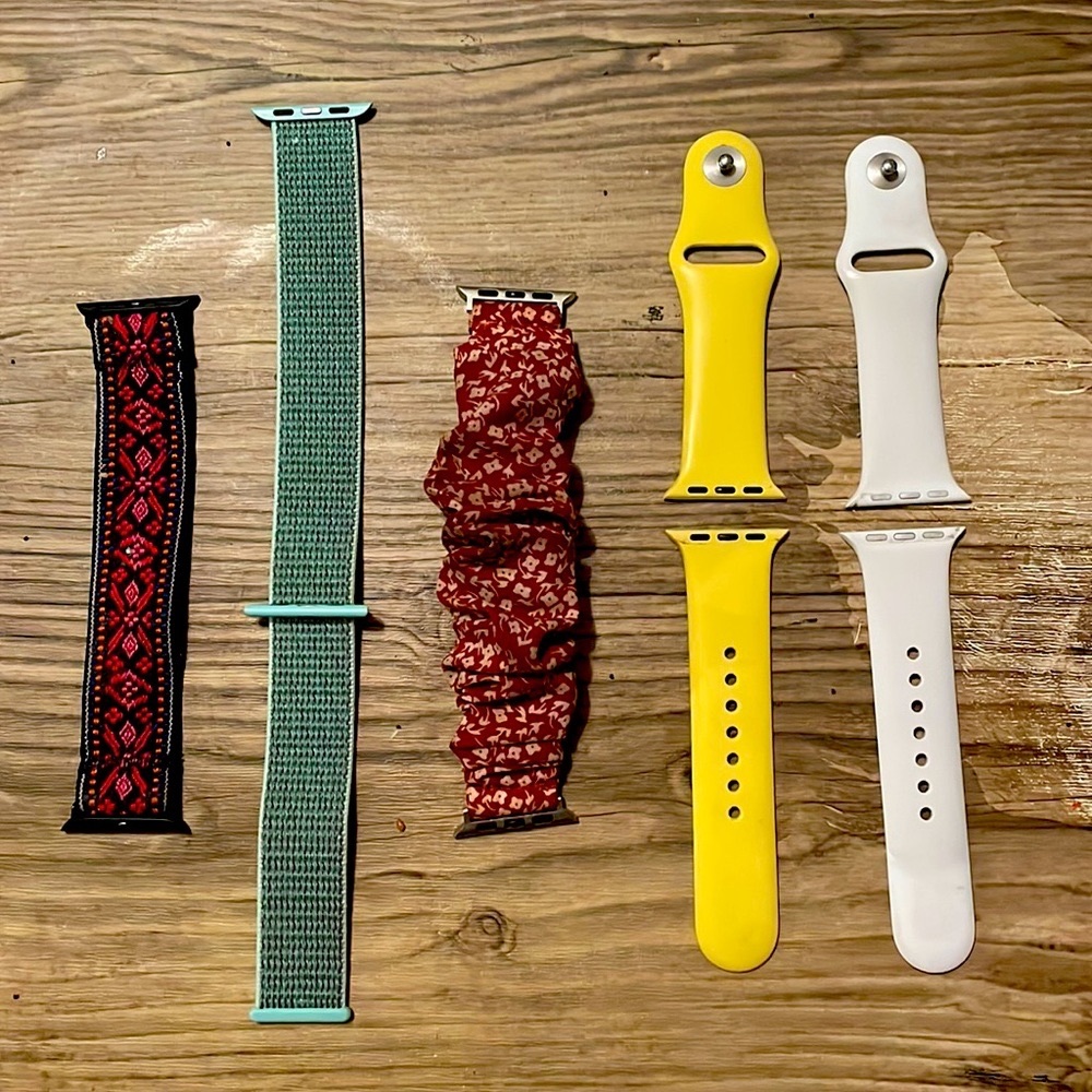 3 Apple Watch bands for Apple Watch 1,2,3,4,5,6,7, SE.